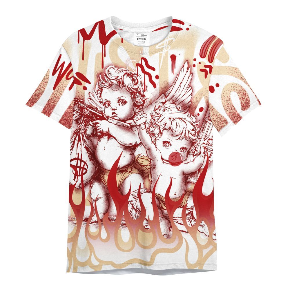 Shirt To Match Dunk Low Strawberry Waffle - Angel Hustle Hard All Over Print