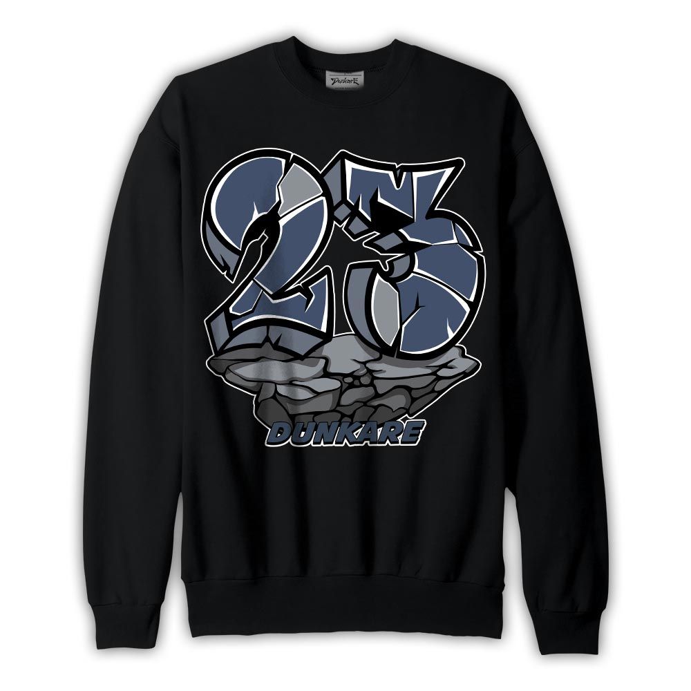 Sweatshirt To match Low Diffused Blue 11s Sweatshirt - Cracked 23 Graffiti Graphic