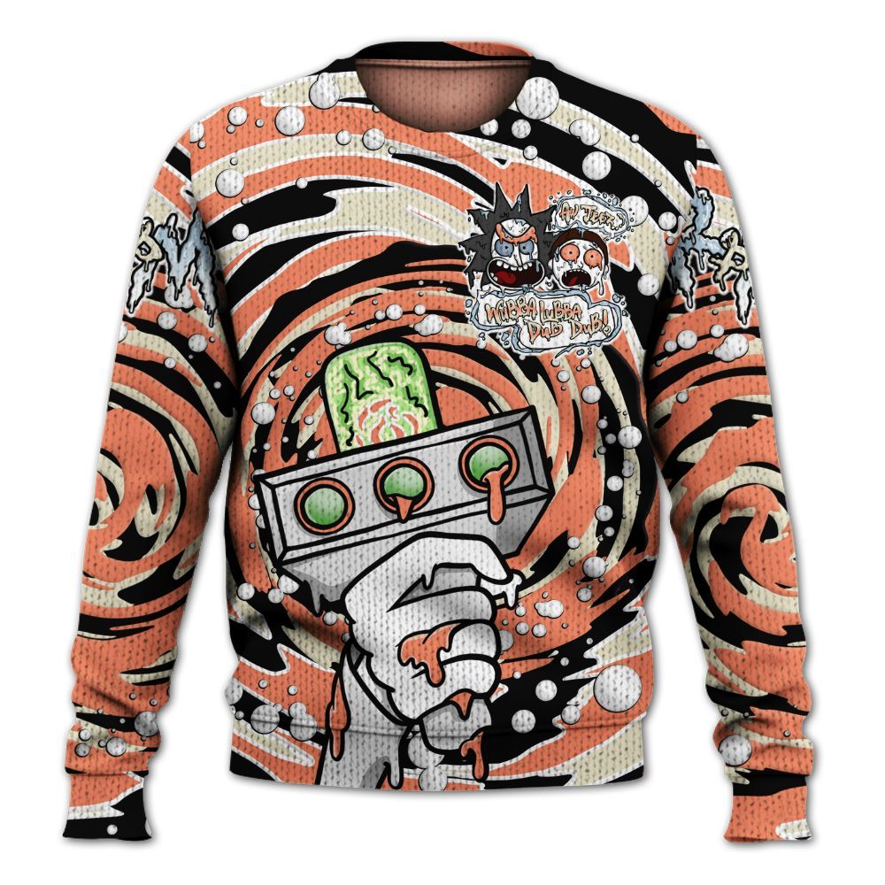 Sweater To Match DJ Khaled Crimson Bliss 5s - Wubba Rick Drip Graphic