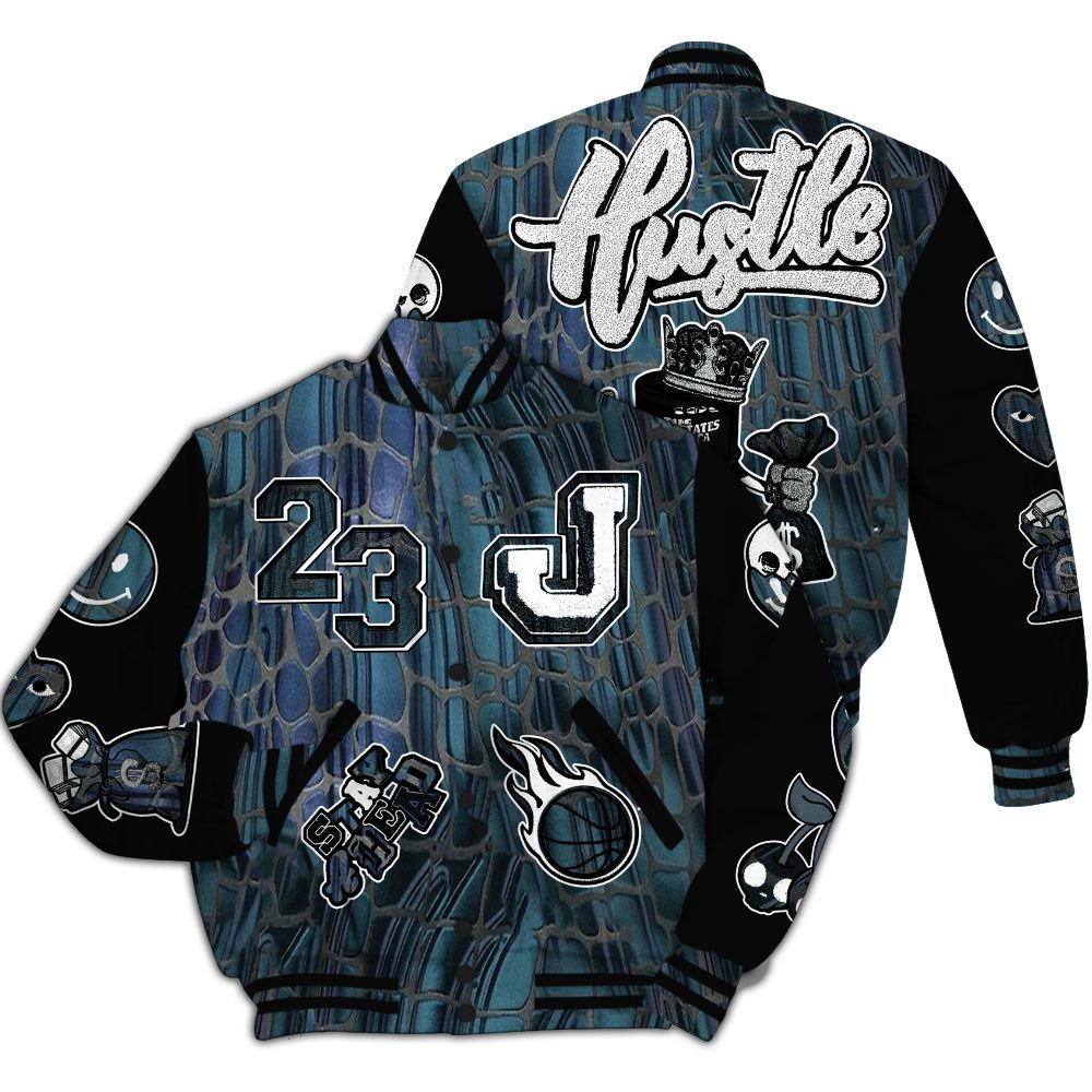 Varsity Jacket To Match Air Foamposite Kazuya Mishima - Hustles Money Number 23 All Over Print