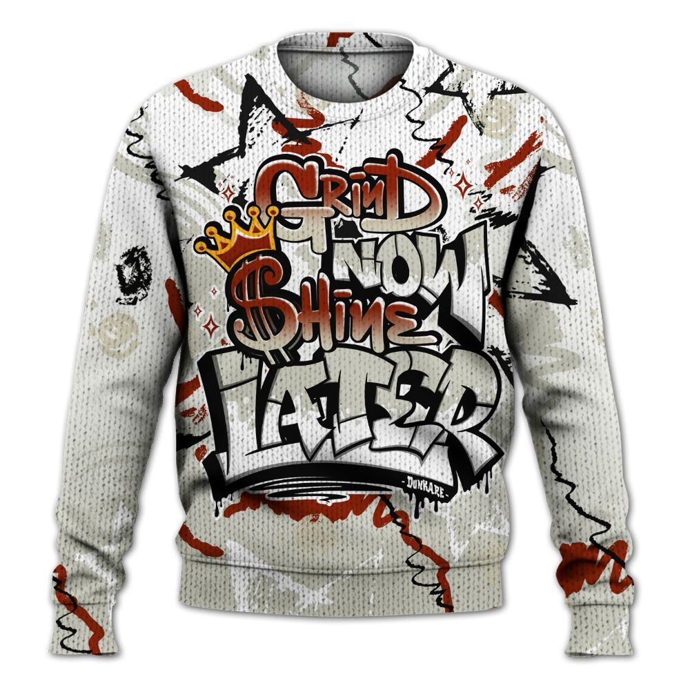 Knitted Sweater To Match El Grito 5s - Grind Shine Later Drip
