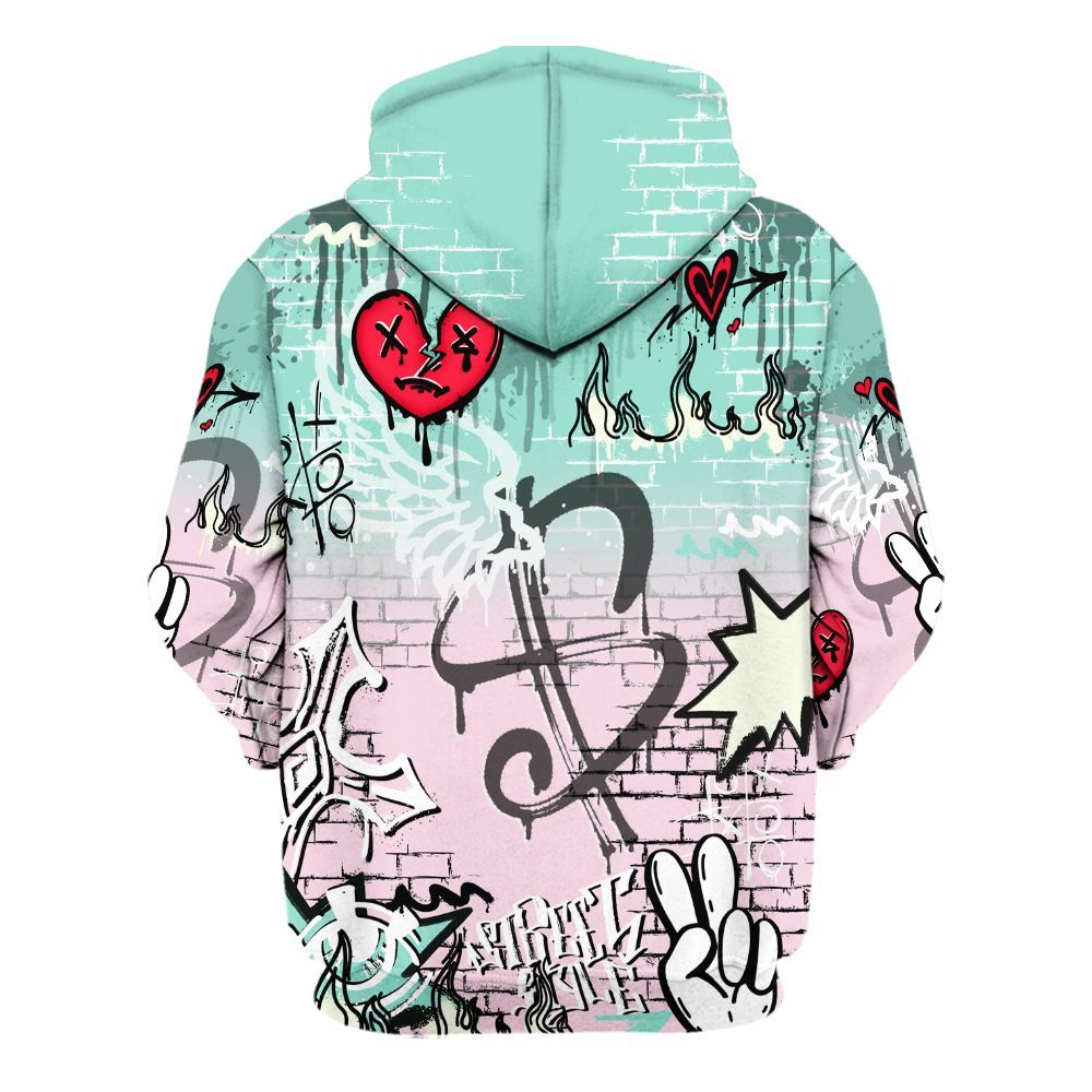 Hoodie To Match Retro Easter 5s - Been Dif2erent Drip Graffiti All Over Print