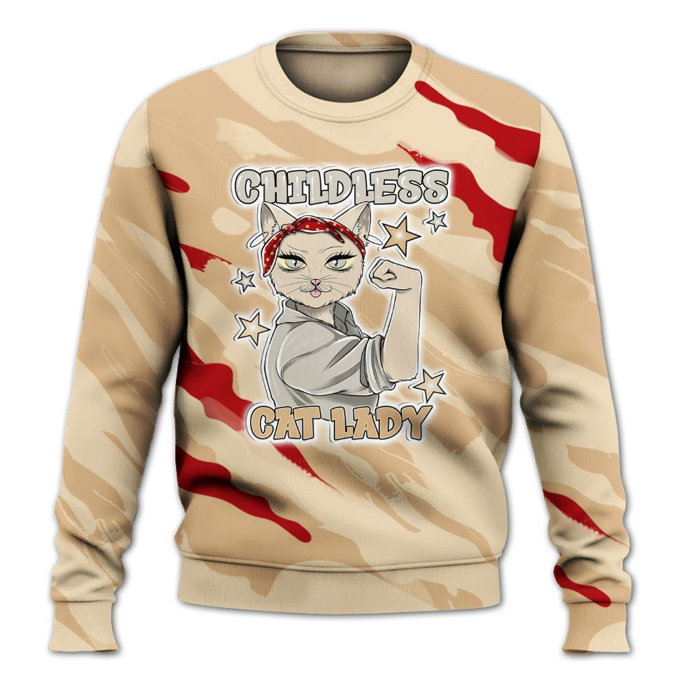 Sweatshirt To Match Dunk Low Strawberry Waffle - Childless Kat Lady All Over Print