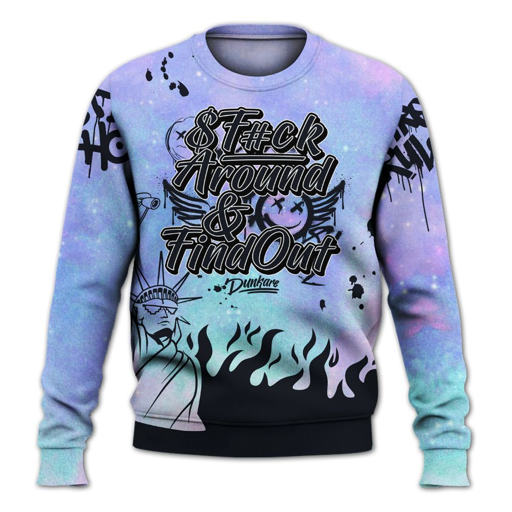Sweatshirt To Match Zen Master 4s - Graphic Fck Around Find Out All Over Print