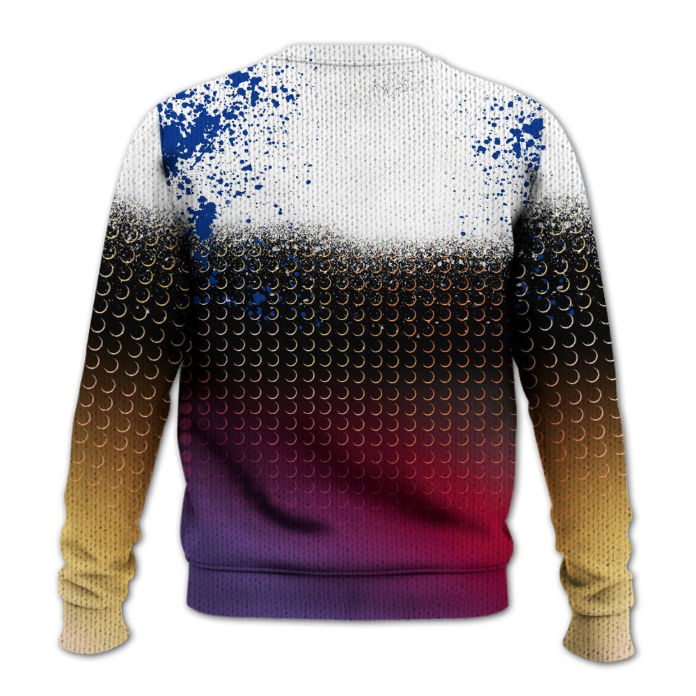 Knitted Sweater To Match Air Griffey Max Los Angeles 1s - Halftone Time Is Money