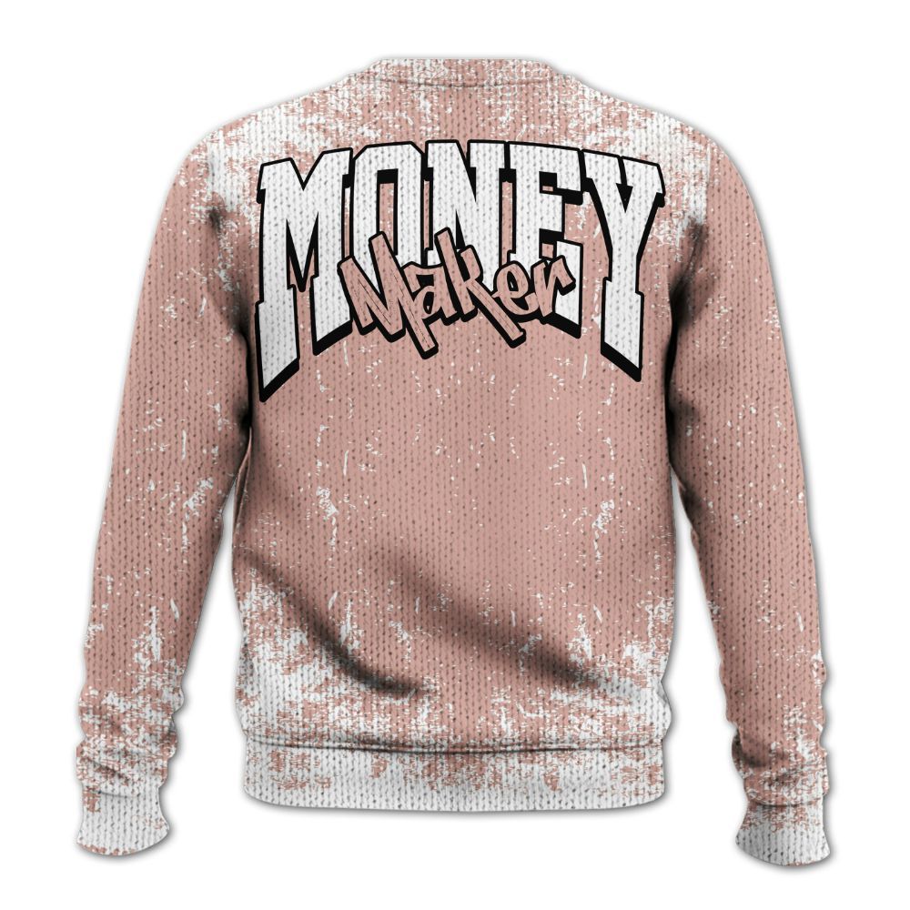 Knitted Sweater To Match Dunk Low Pink Velvet - Move In Silence Money Street Retro
