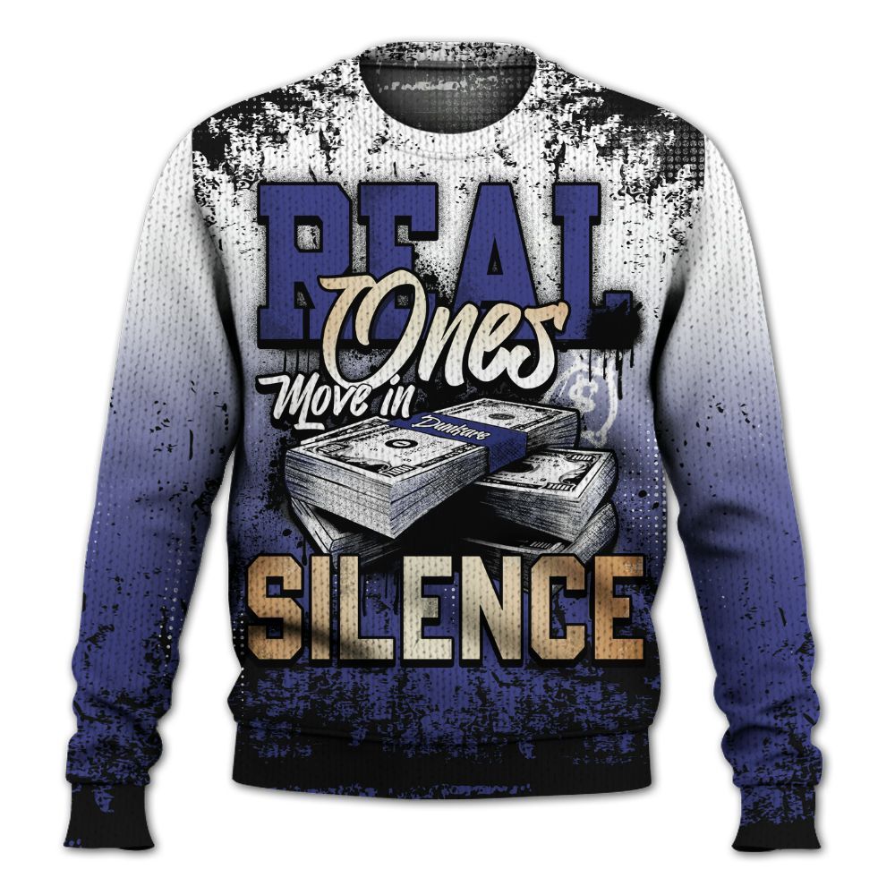 Sweater To Match JM Pro Black Concord - Move In Silence Money Street Retro Graphic