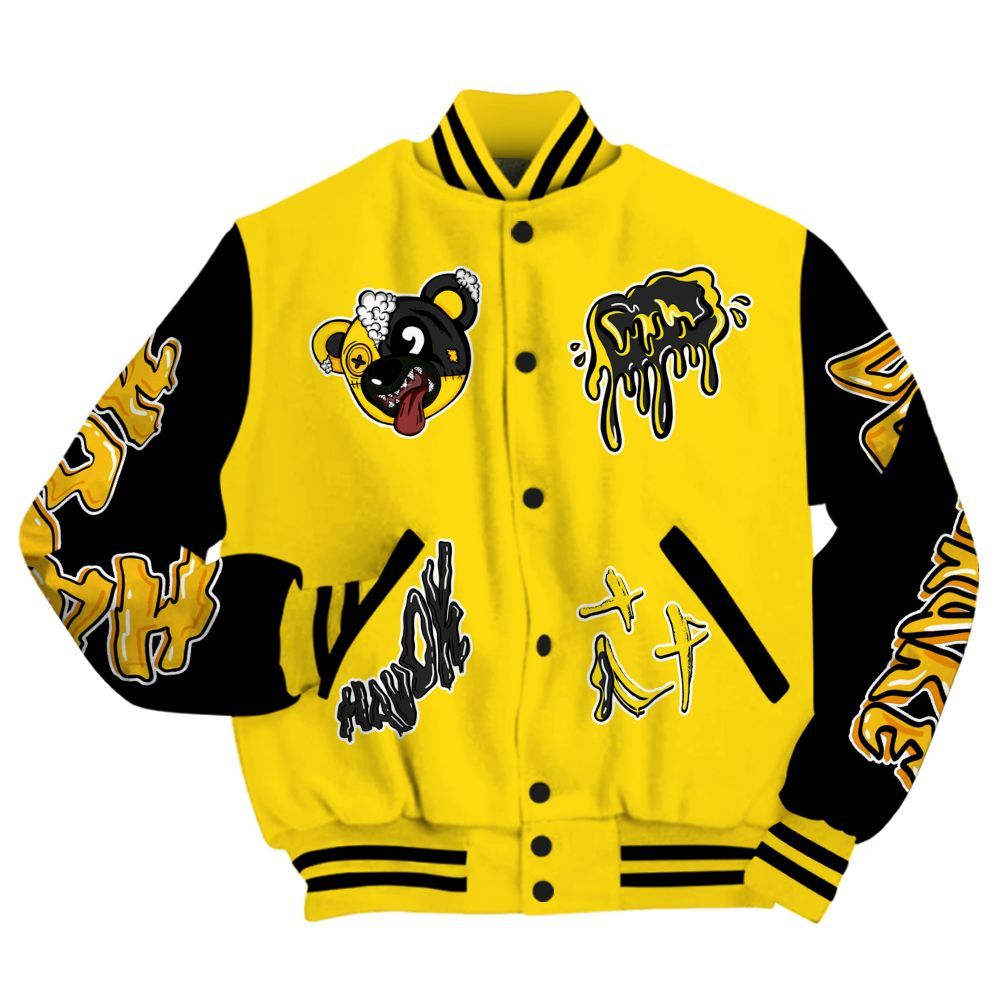Varsity Jacket To Match Retro Thunder 4s - Havok Bear All Over Print