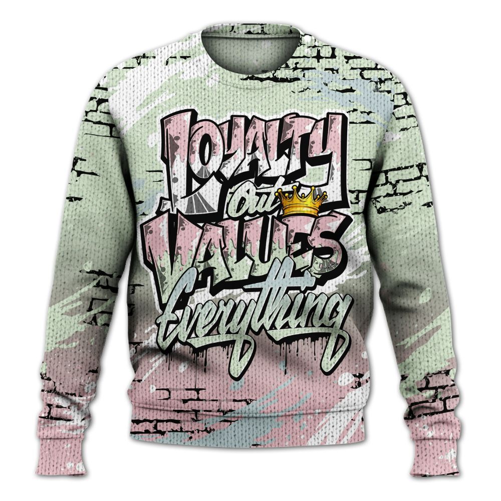Sweater To Match Spring Is In The Air 3s - Values Of Loyalty Drip Graphic