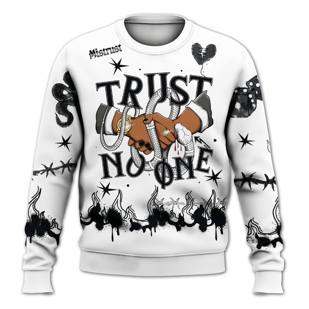 Sweatshirt To Match Kobe 9 Elite Protro Halo - Trust No One Snake-Bite Doodle Crayon All Over Print