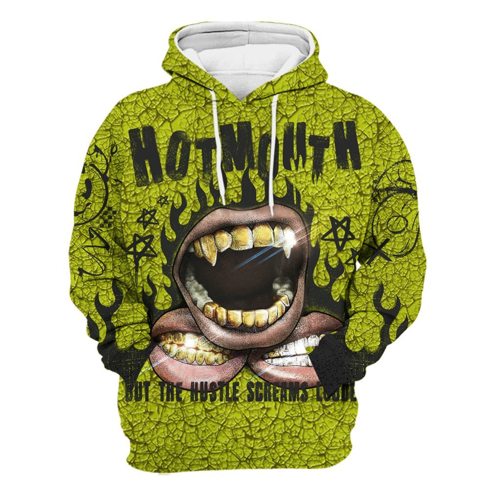Hoodie To Match Dunk Low QS Halloween Skull - Mouth Burning Street Style All Over Print
