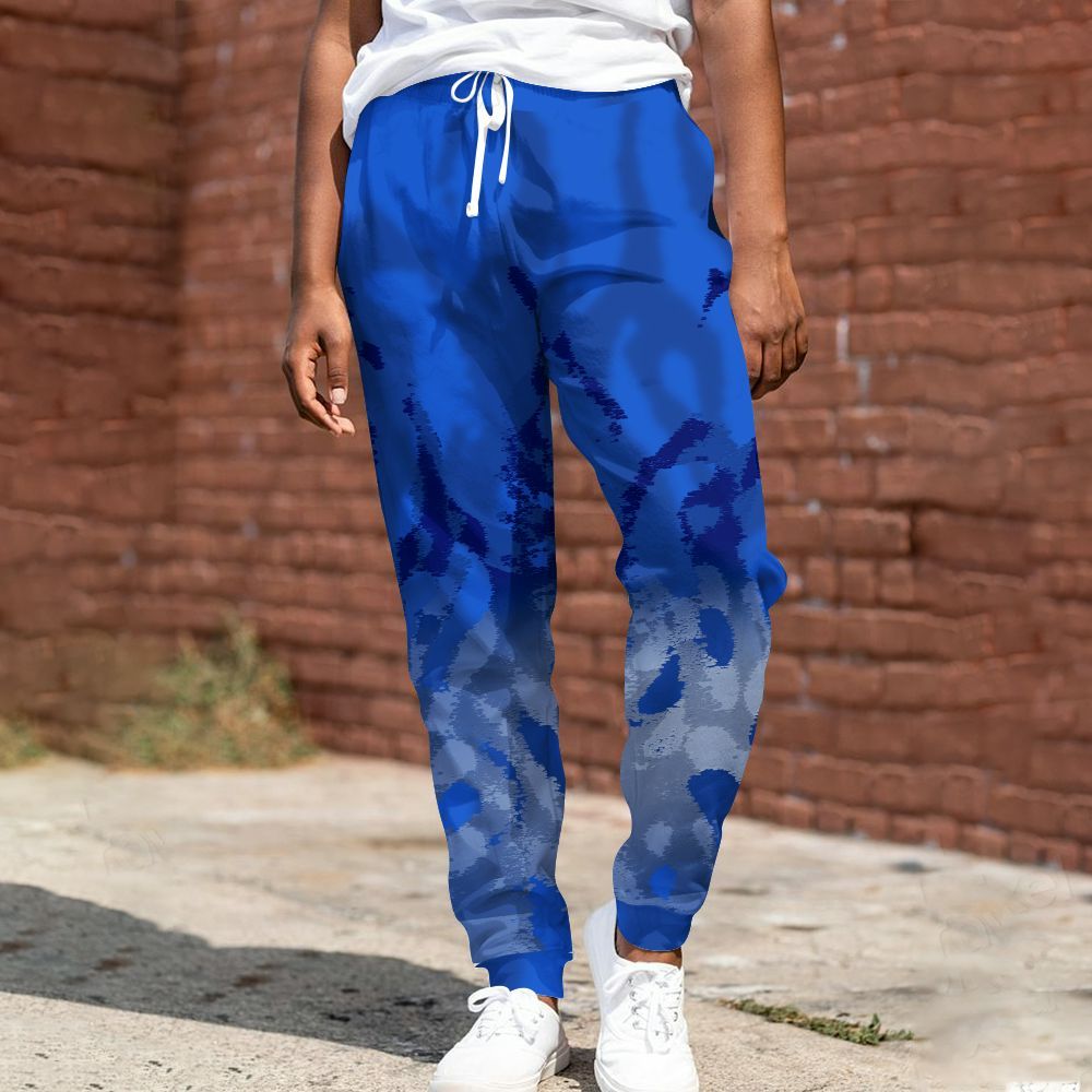 Sweatpant To Match Air Foamposite One Royal - Burn All Over Print