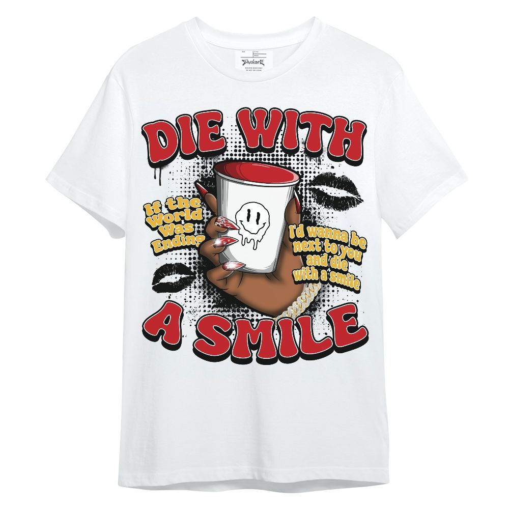 Shirt To Match Dunk Low Fruity Pebbles - Die With A Smile Graphic Unisex Shirt
