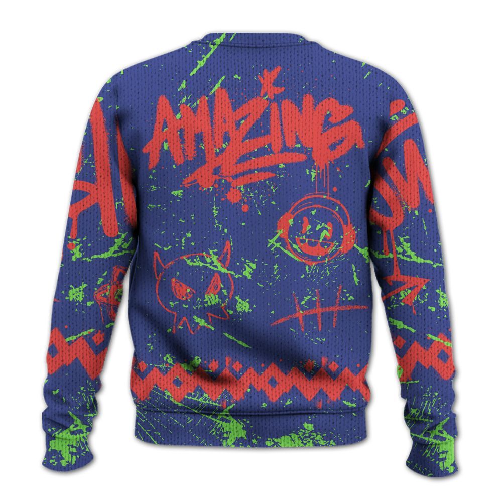 Knitted Sweater To Match KD 4 Nerf - Friday Sneaker Crayon