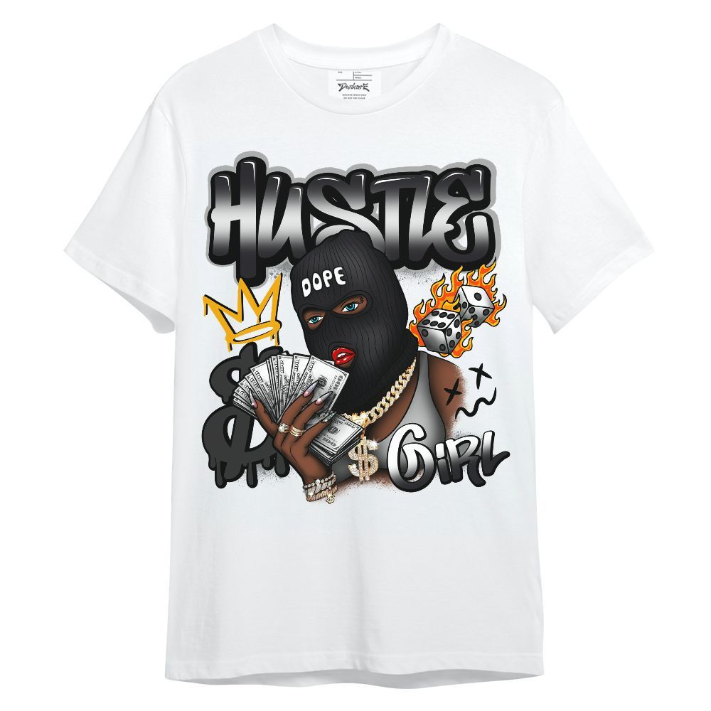 Shirt To Match White Thunder 4s - Money Hustles Girl Streetwear Unisex Shirt