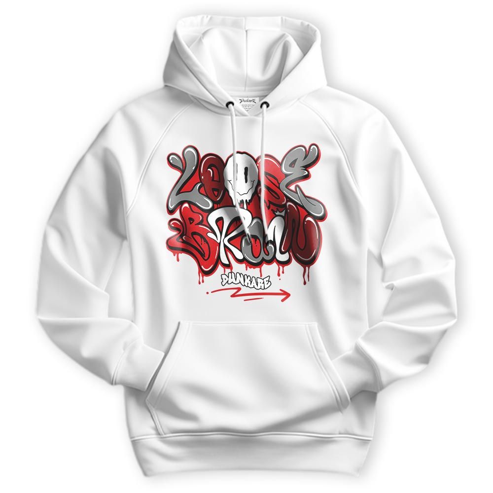 Sweatshirt To Match Hoodie Loose Brain, Bred Reimagined 4s Hoodie, To Match Sneaker Bred Reimagined 4s, Hoodie 1704 NMP