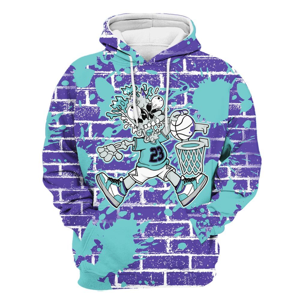 Hoodie To Match Low Hornets 1s - 85's Dunks Graphic Halloween All Over Print