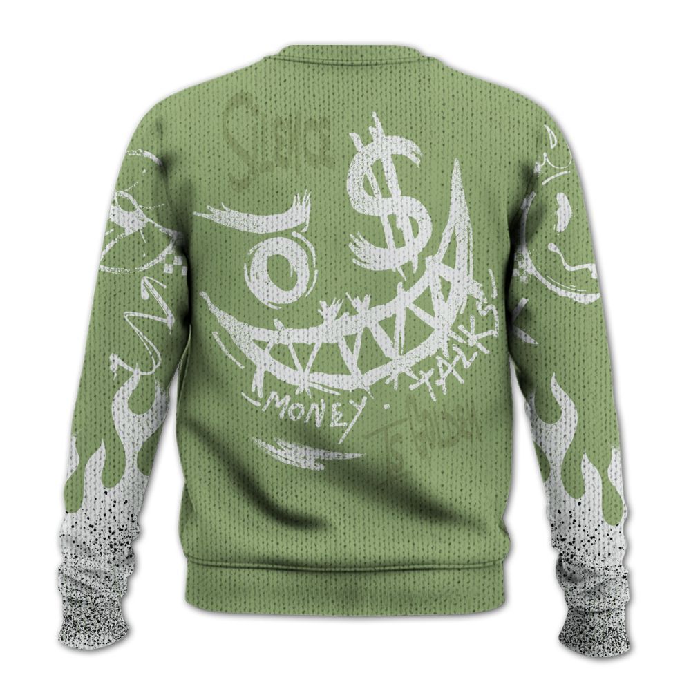 Knitted Sweater To Match Oil Green 4s - Mouth Burning Street Style