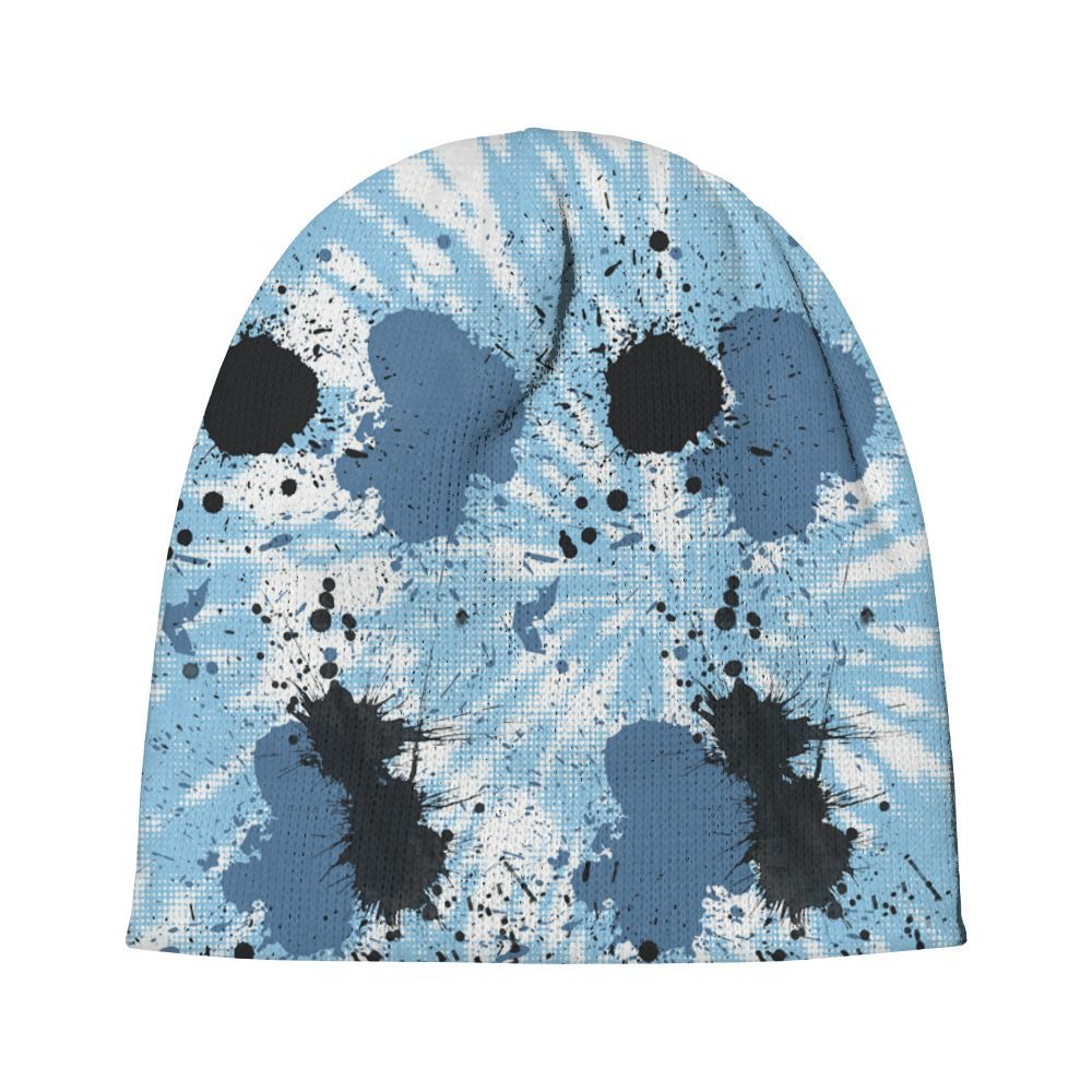 Beanie Hat To Match Legend Blue 11s - Tie Dye Graphic