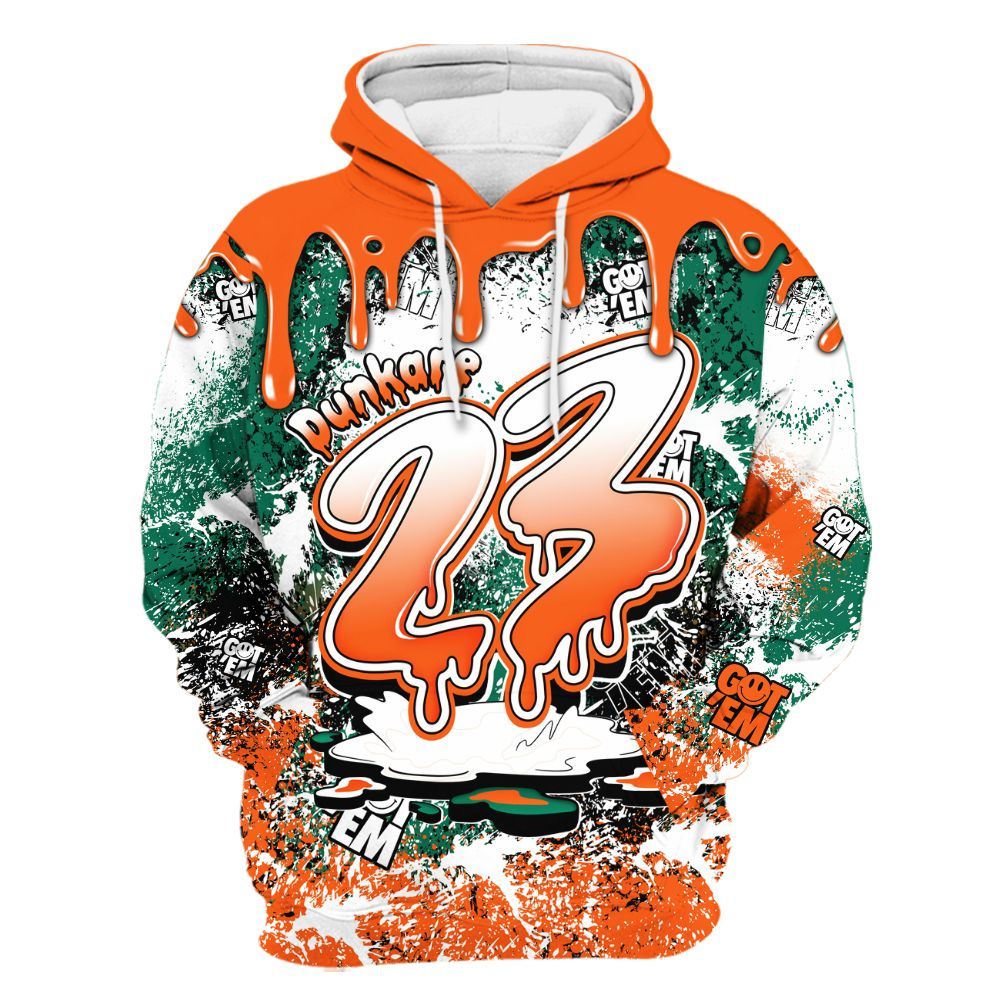 Hoodie To Match SoleFly Sail Gorge Green 3s - Dripping 23 Drip All Over Print