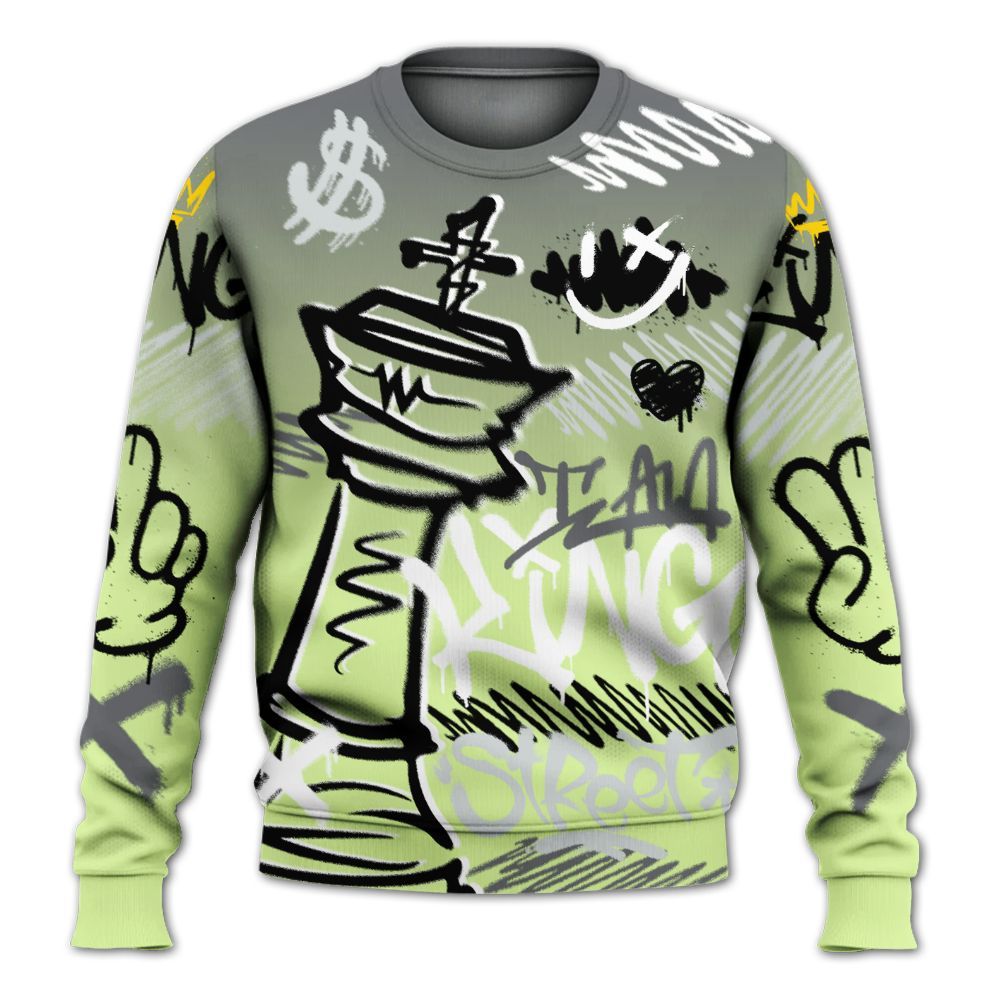 Sweatshirt To Match Smoke Grey Volt TR 1s - Street King Chess Streetwear All Over Print