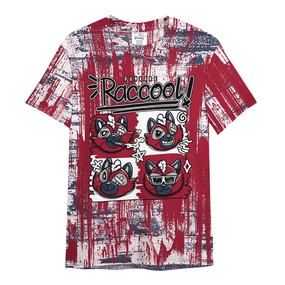 Shirt To Match Retro Olympic 6s - Raccool Raccoon Glitch Art Shirt Unisex