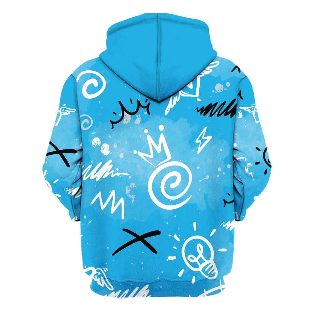 Hoodie To Match University Blue Low 2026 11s - Drip Been Di2ferent All Over Print