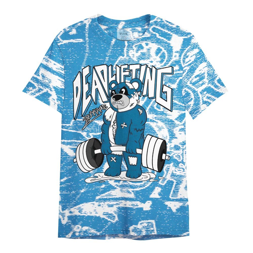 Shirt To Match Powder Blue 9s - Deadlifting Bear Avant-garde Shirt Unisex