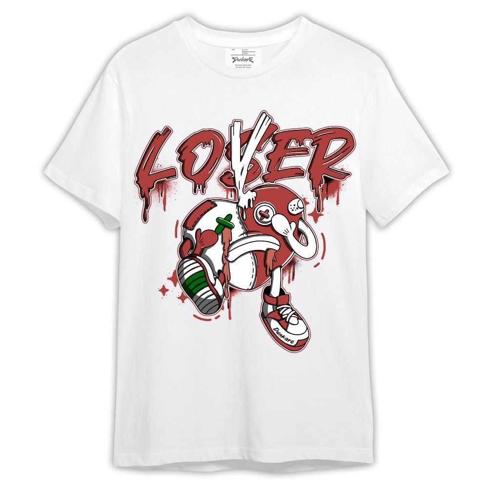 Shirt To Match Dune Red 13s - Graphic Loser Lover Heart Shirt Outfit