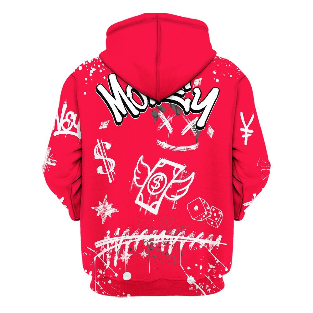 Hoodie To Match Retro Fire Red 3s - Everybody Paid In Full Crayon All Over Print