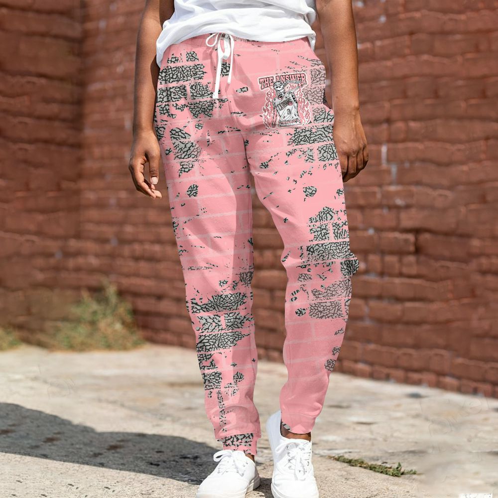 Sweatpant To Match Retro Wings 3s - Allen Answer Skeleton Brick All Over Print