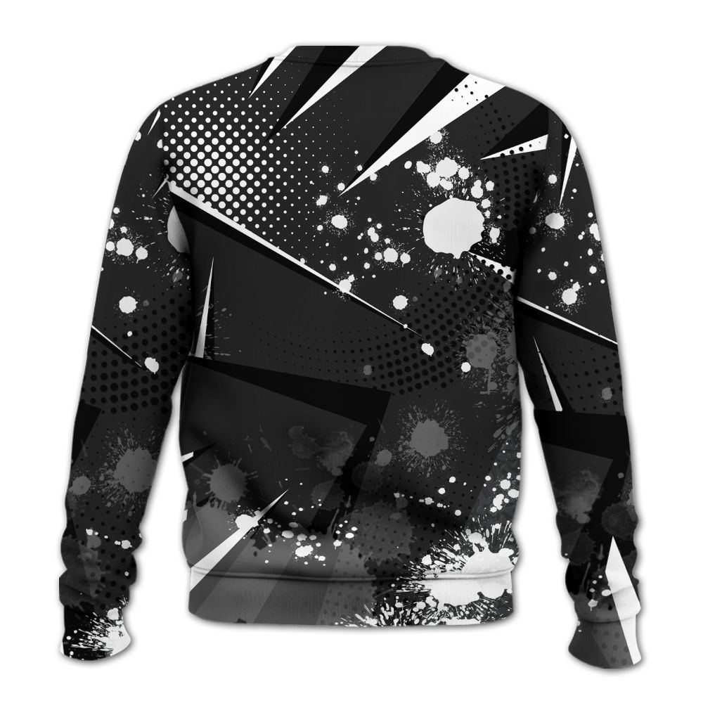 Sweatshirt To Match Black Cat 3s - Poly Trust No One Dripping All Over Print