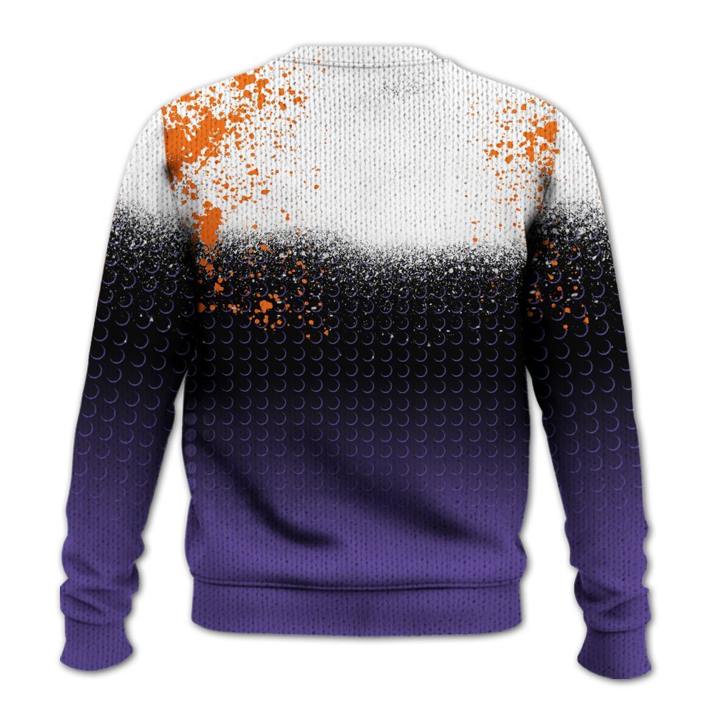 Knitted Sweater To Match Air Max Waffle SP Voltage Purple - Halftone Time Is Money