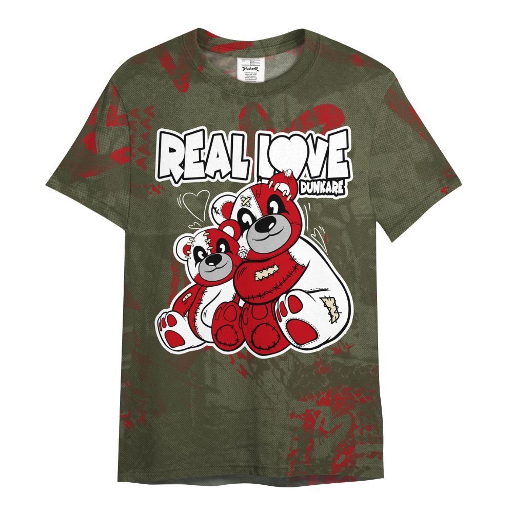 Shirt To Match Low OG Medium Olive 1s - Sincere Fondness Bear All Over Print