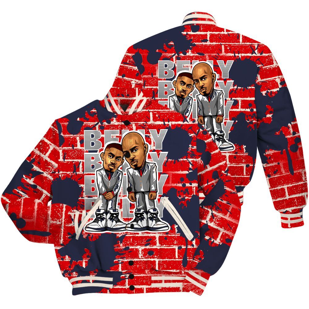 Varsity Jacket To Match Low OG Howard University 1s Shirt - Belly Sneakers Graphic Halloween All Over Print