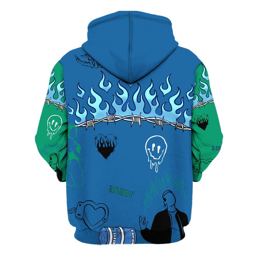 Hoodie To Match 95 Big Bubble Slate - Snake Trust No One All Over Print
