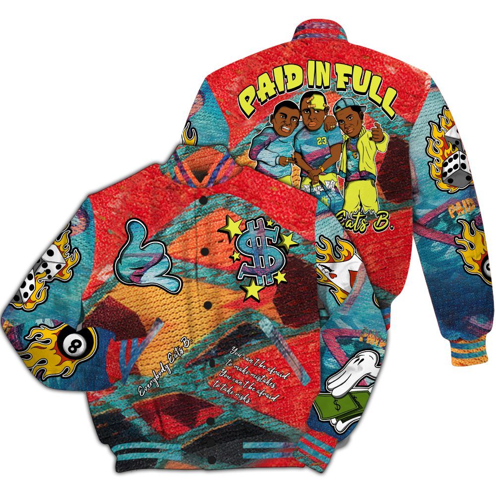 Varsity Jacket To Match Kobe 8 What The Shirt, Funny Everybody Paid In Full Graphic All Over Print