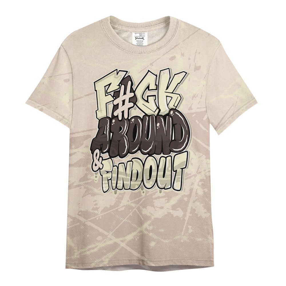 Shirt To Match A Ma Maniere X Fossil Stone 4s - F Around Find Out Graphic Profound All Over Print