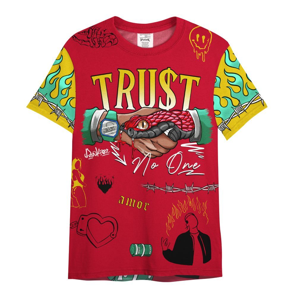 Shirt To Match Miro 7s - Snake Trust No One All Over Print