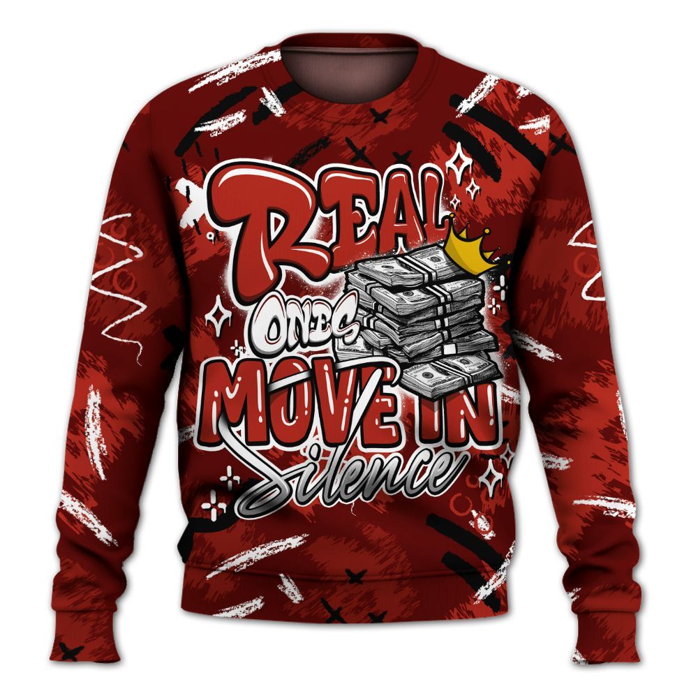 Sweatshirt To Match SP Firewood Orange 4s - Real Ones Move In Streetwear All Over Print