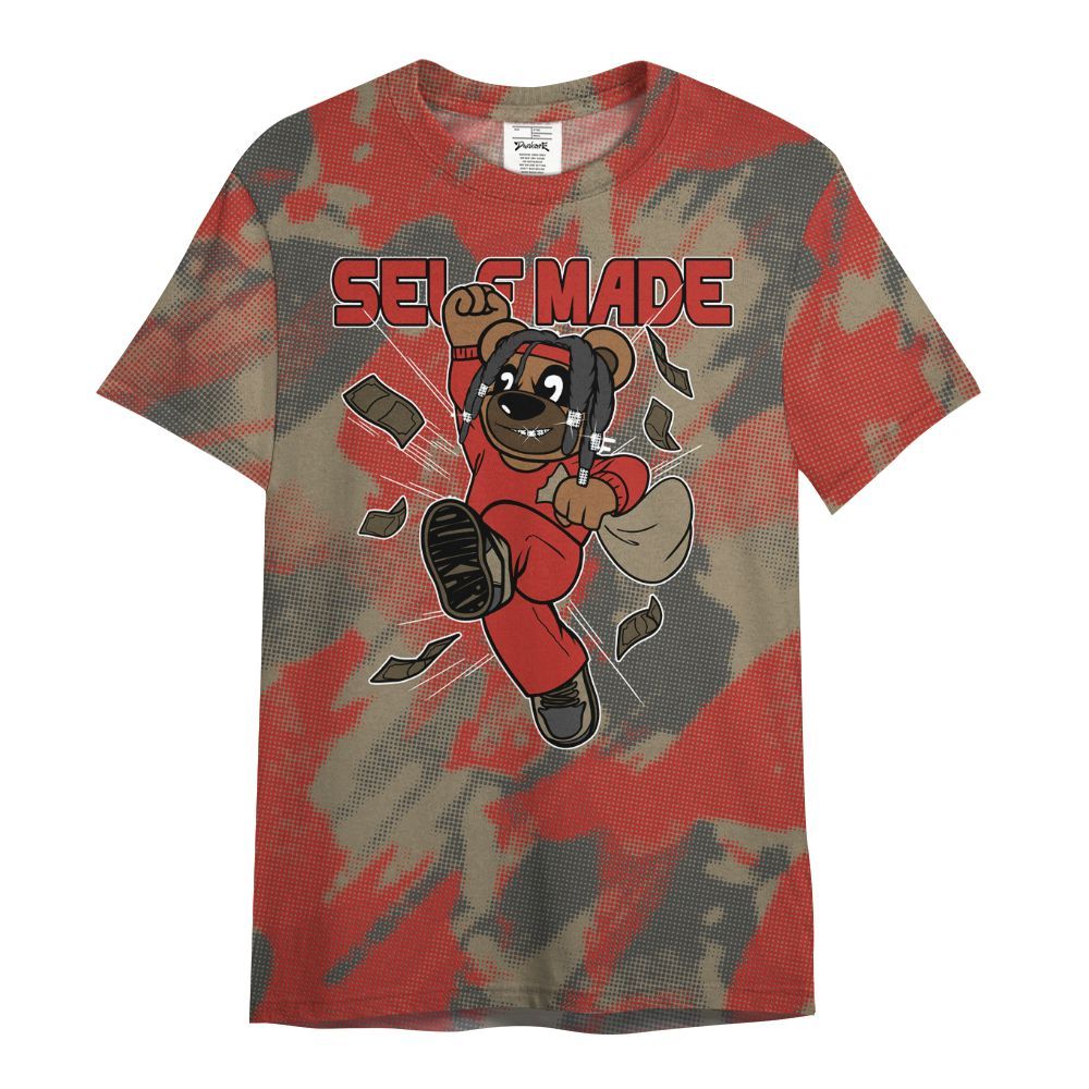 Shirt To Match Olive 9s - Autonomous Bear Abstract Halftone All Over Print