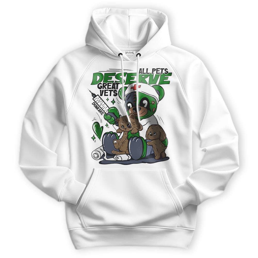 Sweatshirt To Match Midnight Navy 13s Hoodie - All Pets Deserve Great Vets Bear Hoodie Unisex