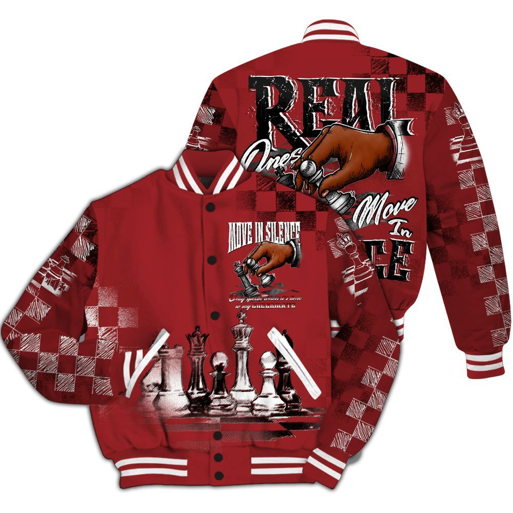 Varsity Jacket To Match Alternate Flu Game 12s - Chess Move In Silence All Over Print