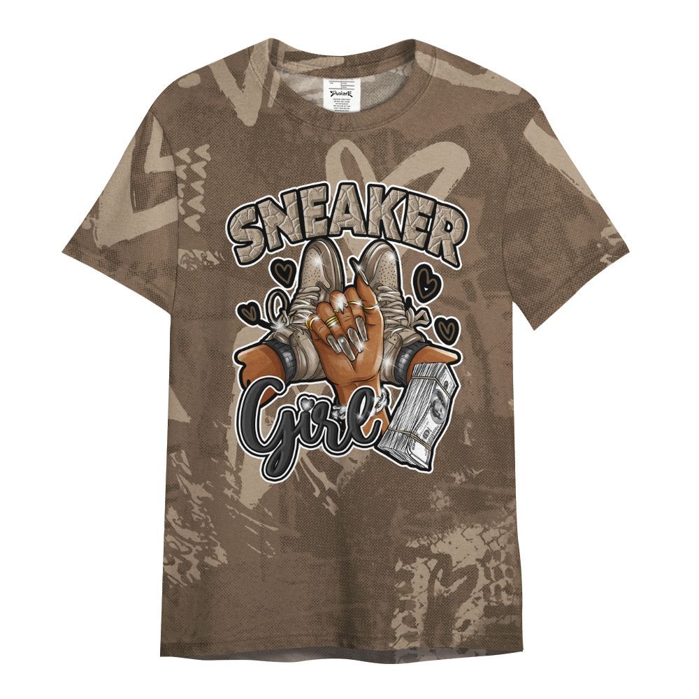 Shirt To Match Dark Mocha Jack - Sneakerz Girlz Heart Grunge All Over Print