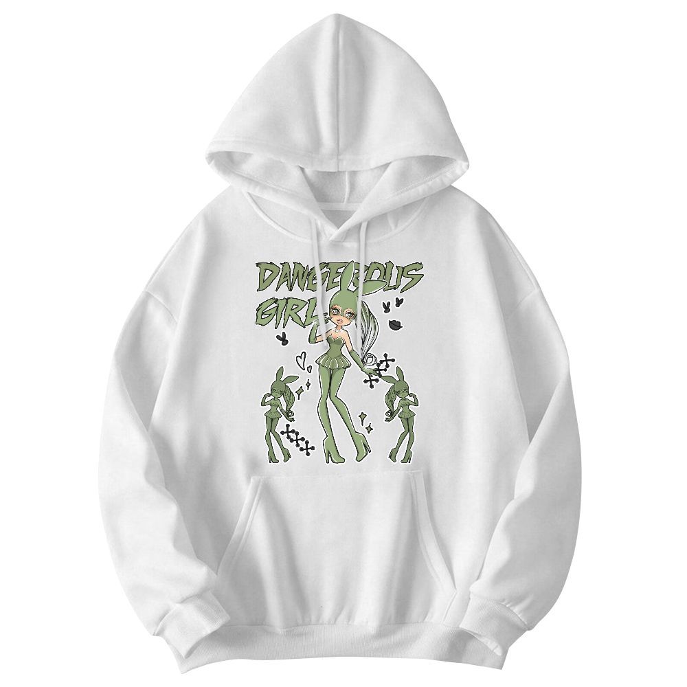 Sweatshirt To Match Oil Green 4s - Dangerous.Girl Graphic