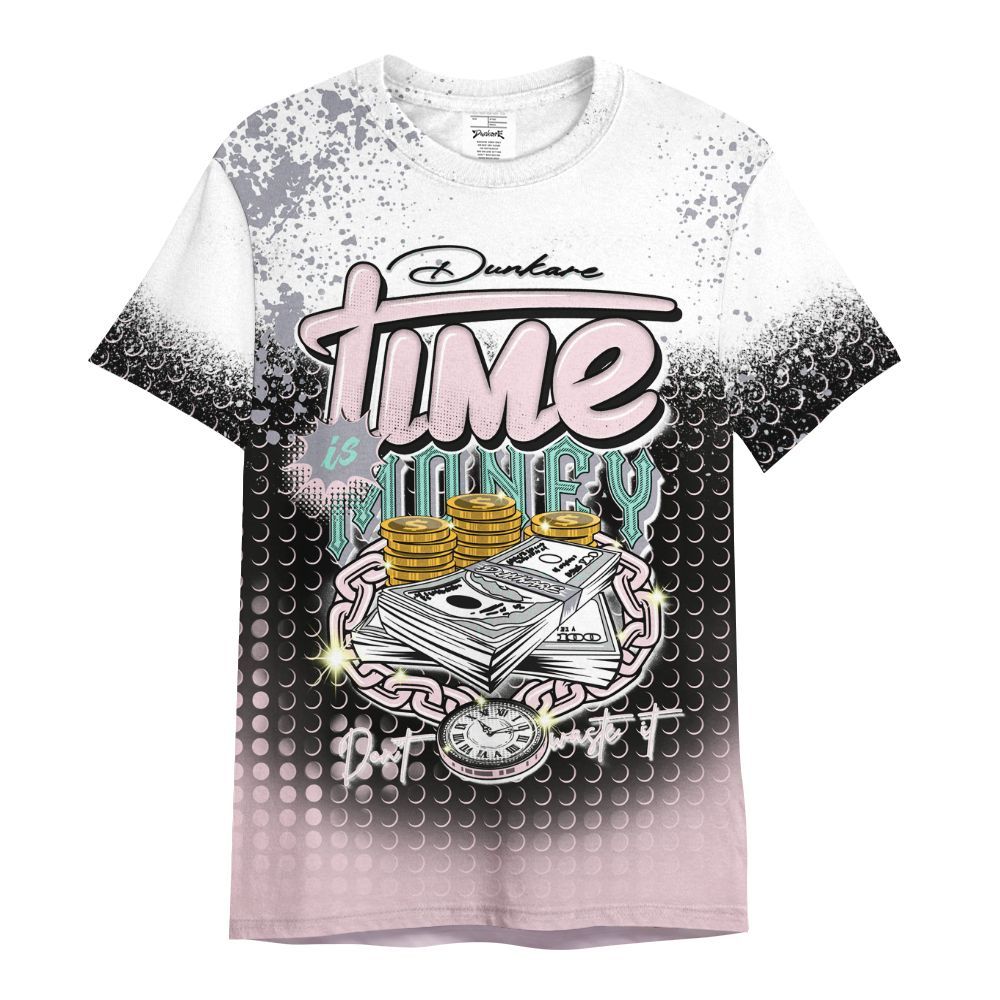 Shirt To Match Retro Easter 5s - Halftone Time Is Money All Over Print