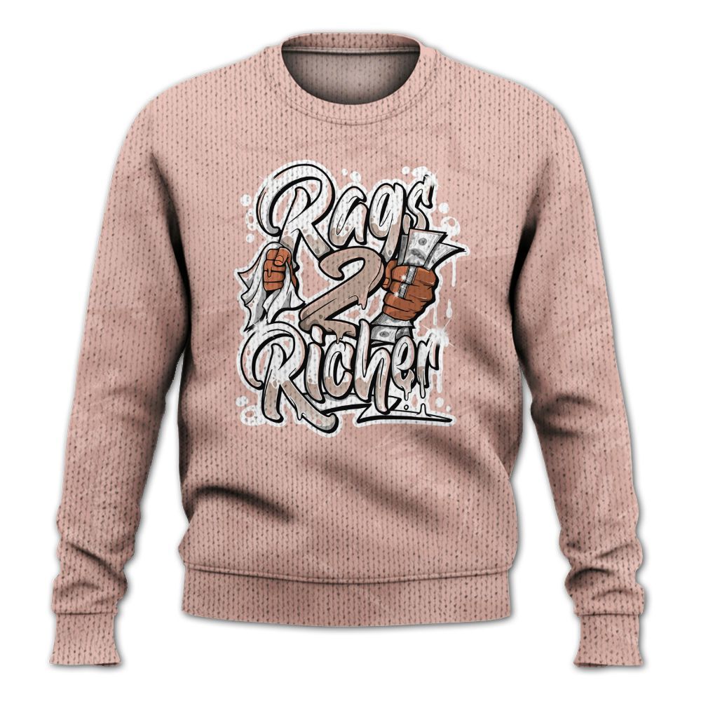 Knitted Sweater To Match Dunk Low Pink Velvet - Rag 2 Rich Graphic