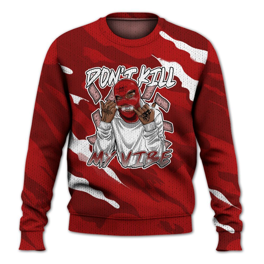 Knitted Sweater To Match Red Taxi 12s - Vibe.Unique Colored