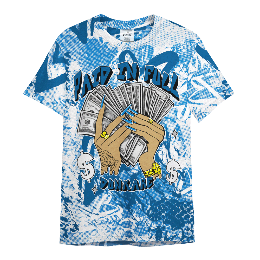 Shirt To Match Industrial Blue 4s - Paid In Full Unique Heart Grunge Shirt Unisex