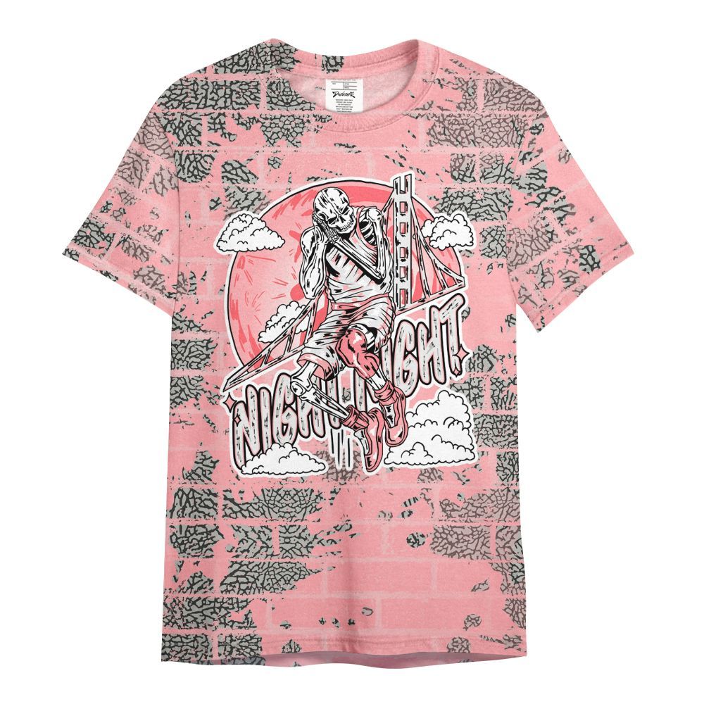 Shirt To Match Retro Wings 3s - Seeya Skeleton Brick All Over Print